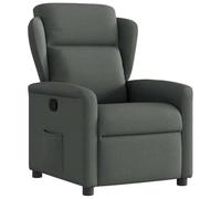 HETFTJN Gris foncé 78 × 95 × 100 cm, fauteuil relax, fonction couchage manuel à 135°, tissu respirant, peu encombrant, pour salon, chambre à coucher, bureau