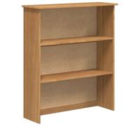 HETFTJN Hutch ASKIM 91x30x104 cm en Bois de Pin Massif, Bibliothèque Ouverte Moderne avec Étagères de Rangement et Compartiments pour Livres et Décoration, Meuble Épuré de Salon et Bureau