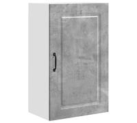 HETFTJN Kalmar Armoire de cuisine en béton gris 50 x 31 x 80 cm Matériau du bois Buffet moderne avec beaucoup d'espace de rangement robuste et peu encombrant pour cuisines, salles à manger et couloirs