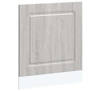 HETFTJN Kalmar Panneau de lave-vaisselle gris Sonoma 60 x 1,5 x 67 cm en matériau dérivé du bois avec façade moderne pour cuisine, buffet, cuisine, buffet