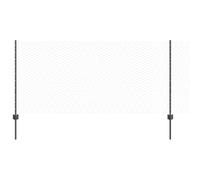 HETFTJN Kit de clôture de jardin gris - 1 x 100 m - En acier et PVC - Design moderne - Poteaux et panneaux robustes pour terrasse, balcon et jardin - Brise-vue et clôture pour chien - Pour l'extérieur