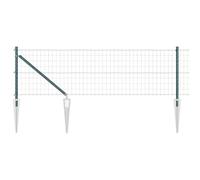 HETFTJN Kit de clôture de jardin - Longueur : 25 m - Hauteur : 80 cm - En acier PVC - Vert - Design moderne - Bordure robuste pour jardin, terrasse, balcon et enclos pour chien