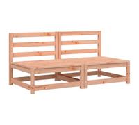 HETFTJN Lot de 2 canapés de jardin sans accoudoirs - 70 x 70 x 67 cm - En bois massif de Douglas - Aspect lattes - Moderne et robuste - Pour balcon, terrasse et petit jardin