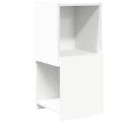 HETFTJN Meuble d'angle 30,5x30x65 cm en Bois d'Ingénierie, Étagère de Rangement avec 2 Niveaux pour Salon et Bureau, Colonne d'angle Compacte Finition Mate