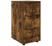 HETFTJN Meuble de Rangement Chêne Fumé 40x48x81 cm, Commode 3 Tiroirs en Bois d'Ingénierie pour Bureau, Salon et Chambre, Petit Caisson Moderne et Pratique