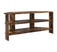 HETFTJN Meuble TV d'angle en chêne fumé 102 x 40 5 x 45 cm - Design moderne - Matériau en bois robuste - Grand espace de rangement - Surface mate - Meuble TV d'angle pour salon et chambre à coucher