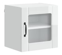 HETFTJN Panneau de Lave-Vaisselle Lucca, Armoire Murale de Cuisine en Bois d'Ingénierie, Design Moderne et Chic, Finition Blanc Brillant pour Usage Intérieur, 40 x 31 x 40 cm