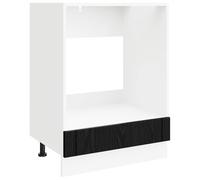 HETFTJN Panneau de Lave-Vaisselle Lucca en Bois d'Ingénierie, Habillage pour Cuisine, Finition Chêne Noir, Dimensions 60 x 46 x 81,5 cm, Design Contemporain pour Agencement Intérieur