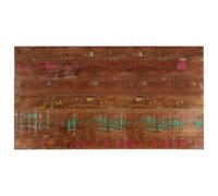 HETFTJN Plateau de table 120 x 60 x 3,8 cm en bois massif recyclé rectangulaire rustique pour table à manger, bureau, plan de travail, cuisine ou bistrot extérieur, robuste et durable