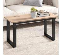 HETFTJN Plateau de table - 90 x 40 x 1,7 cm - En pin massif non traité - Rectangulaire - Table basse ou plan de travail - Design rustique moderne - Pour salon, salle à manger et bureau