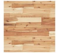 HETFTJN Plateau de Table Carré 60x60 cm en Bois d'Acacia Massif - Dessus de Table Finition Huilée de 2 cm d'Épaisseur pour Table Basse, Salle à Manger, Bistrot, Café et Bar