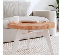 HETFTJN Plateau de table en bois de 60 cm rond en bois de hêtre massif laqué - Design moderne - Robuste et durable - Pour salon, bureau, balcon, terrasse