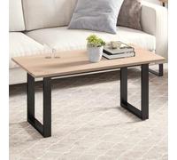 HETFTJN Plateau de table rectangulaire en pin massif non traité - 100 x 50 x 1,7 cm - Design rustique et moderne - Pour salon, salle à manger, bureau, balcon