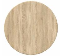 HETFTJN Plateau de Table Rond Ø 40 cm en Bois d'Ingénierie, Dessus de Table Couleur Chêne Sonoma pour Remplacement de Meubles de Salon, Bureau et Salle à Manger, Épaisseur 1,5 cm