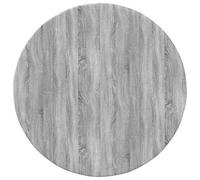 HETFTJN Plateau de Table Rond Ø 50 cm, Dessus en Bois d'Ingénierie de 1,5 cm, Panneau Finition Sonoma Gris pour Remplacement de Table Basse, Table d'Appoint et Meuble de Salon