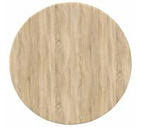 HETFTJN Plateau de Table Rond Ø 50 cm en Bois d'Ingénierie Couleur Chêne Sonoma - Dessus de Table de Rechange pour Meubles de Salon, Bureau et Salle à Manger Moderne