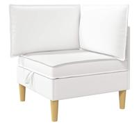 HETFTJN Pouf de Rangement en Tissu, Coffre Carré avec Assise Rembourrée pour Salon, Repose-Pieds Moderne avec Cadre en Contreplaqué et Pieds Marron, Montage Facile
