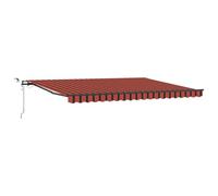 HETFTJN Store banne en tissu orange marron 450 x 350 cm en polyester pour balcon, terrasse, jardin, design moderne, matériau robuste pour une utilisation en extérieur, avec télécommande