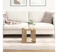 HETFTJN Table basse Artisan en chêne massif 32 x 32 x 30 cm Durable Design simple Table d'appoint robuste pour salon et couloir