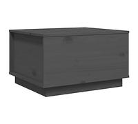 HETFTJN Table Basse avec Plateau Relevable, Table de Salon en Bois Massif de Pin, Meuble d'Appoint avec Grand Espace de Rangement Caché, Couleur Gris 60x50x35 cm