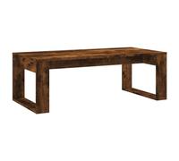 HETFTJN Table Basse de Salon, Design Moderne Rectangulaire, 102x50x35 cm, Bois d'Ingénierie Finition Chêne Fumé, Meuble de Salon Robuste pour Décoration Intérieure Contemporaine et Épurée