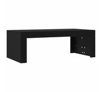 HETFTJN Table Basse de Salon Moderne Rectangulaire, Table de Salon en Bois d'Ingénierie, Design Épuré et Minimaliste, Dimensions 102x50x36 cm, Couleur Noir