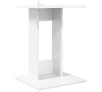 HETFTJN Table d'appoint blanche 45 x 40 x 62,5 cm en bois dérivé du bois - Design moderne avec silhouette étroite - Robuste et durable - Pour salon, chambre à coucher, couloir