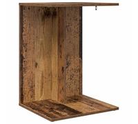 HETFTJN Table d'Appoint Bout de Canapé en Bois d'Ingénierie Style Bois Ancien, Petit Meuble de Salon Moderne et Rectangulaire pour Entrée et Bureau, 45 x 40 x 62,5 cm