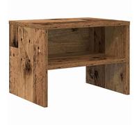 HETFTJN Table de Chevet en Bois d'Ingénierie, Table de Nuit Rustique avec Étagère de Rangement, Meuble de Chambre Style Bois Ancien pour Salon et Entrée, 40 x 30 x 30 cm