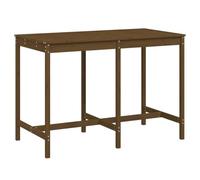 HETFTJN Table de jardin marron miel 159,5 x 82,5 x 110 cm en pin pour balcon, terrasse, jardin