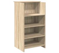 HETFTJN Table de réception en chêne Sonoma 55 x 50 x 103 cm 5 cm Grande étagère pour bureau, cabinet, salon, hôtel, petit comptoir de caisse, peu encombrant, alternative