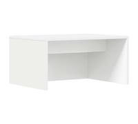 HETFTJN Table murale blanche - 60 x 45 x 30 cm - Table flottante en bois - Design moderne - Peu encombrant - Pour la maison, le bureau, la chambre à coucher et les petites pièces