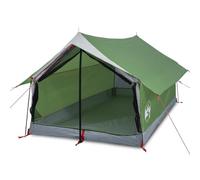 HETFTJN Tente de Camping 2 Personnes, Tente Forme Scout A-Frame en Polyester Vert avec Sac de Transport pour Bivouac, Randonnée et Plein Air, Dimensions 193 x 122 x 96 cm