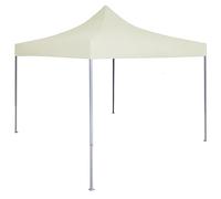HETFTJN Tente de Réception Pliante 2x2 m Barnum Pliant Professionnel avec Structure en Acier et Toit Crème Tonnelle de Jardin Pliable pour Fêtes Événements Marchés et Camping