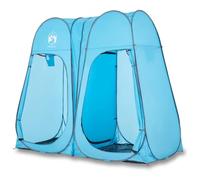 HETFTJN Tente d'Intimité Cabine de Change Camping 233x120x193cm, Vestiaire Escamotable Pop-Up pour Douche et Toilette Extérieure, Abri Pliable Bleu avec Sac de Transport