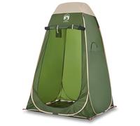 HETFTJN Tente d'Intimité Cabine de Change Escamotable Pop Up Pliable Vert 120 x 120 x 185 cm Abri de Douche et Vestiaire Mobile de Camping avec Double Toit Amovible et Sac de Transport