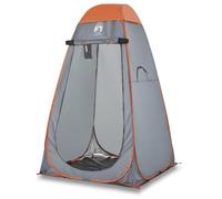 HETFTJN Tente d'Intimité Escamotable Cabine de Change Camping Tente de Douche Portable Vestiaire de Plage avec Sac de Transport 120 x 120 x 185 cm Gris et Orange