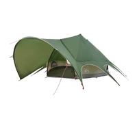 HETFTJN Tente Teepee 9 Personnes, Grande Tente de Camping en Polyester 185T avec Séparateur de Pièce, Abri Familial pour Activités en Plein Air, Vert et Gris, 502 x 502 x 297 cm