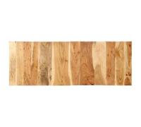 HETFTJN Tête de lit 140 cm en Bois d'acacia Massif, Panneau Mural décoratif pour lit Double, Design Industriel élégant, Robuste et Gain de Place pour Chambre à Coucher