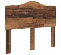 HETFTJN Tête de lit en bois recyclé 120 cm - Moderne - Avec dossier élégant et paroi arrière stable - Pour chambre à coucher et chambre d'adolescent - Durable et facile à monter