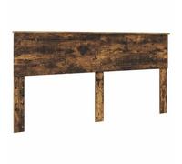 HETFTJN Tête de lit en chêne fumé 183 cm Lit moderne Paroi arrière en bois Tête de lit robuste avec structure durable pour décoration de chambre à coucher