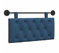 HETFTJN Tête de Lit Suspendue 100x55x7 cm en Tissu Bleu, Dossier Rembourré et Capitonné avec Rail en Métal pour Chambre à Coucher et Petit Appartement, Design Moderne Gain de Place
