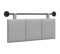 HETFTJN Tête de lit Suspendue 110x55cm, Tête de lit Murale en Tissu Gris Nuage, Rembourrée avec Sangle Ajustable, Design Moderne rectangulaire pour Chambre à Coucher