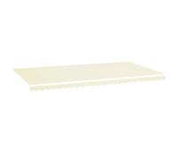 HETFTJN Toile de store crème 580 x 345 cm en polyester résistant aux intempéries avec volant pour terrasses et balcons de 6 x 3,5 m - Design moderne et durable - Pour jardin, balcon, terrasse