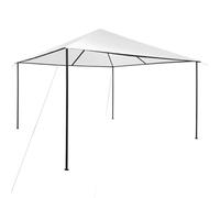 HETFTJN Tonnelle 4 x 4 x 3 m en tissu Oxford robuste avec cadre en acier résistant aux UV et tonnelle de jardin pour fêtes, camping et événements