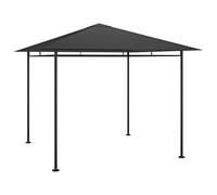 HETFTJN Tonnelle de Jardin 3x3 m, Belvédère Extérieur avec Structure en Acier Stable et Toile Polyester 180 g/m², Barnum pour Fêtes, Réceptions, Pique-Niques, Anthracite