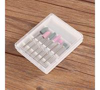 HETHLIF 6 Pièces Forets à Ongles Ensemble D'outils de Manucure et Pédicure électriques pour Ongles, Verre, Plastique avec Fraise de Machine en Acier Inoxydable, Convient aux Carreaux de (01)