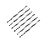 HETHLIF 6 Pièces Forets à Ongles Ensemble D'outils de Manucure et Pédicure électriques pour Ongles, Verre, Plastique avec Fraise de Machine en Acier Inoxydable, Convient aux Carreaux de (04)