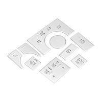 HETHLIF 9PCS ALLIAL Center Console Autocollant pour Les Boutons du Mode de Conduite, Ajustement Universel pour Les VUS 2014 2017 et Véhicules de Luxe Remplacement du Couvercle de Garniture Durable