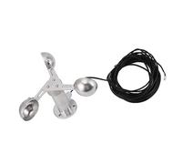 HETHLIF Anémomètre, Appareil de Mesure de la Vitesse du Vent, en Alliage d'aluminium, 3 Tasses pour la Mesure de la Vitesse du Vent, la Météorologique, la de la Direction du